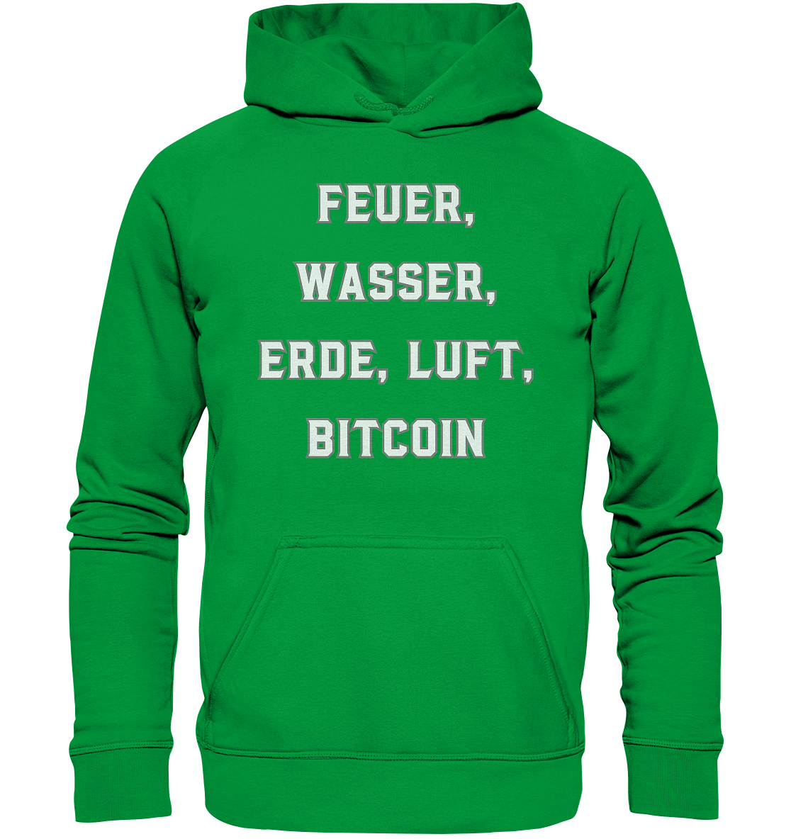 FEUER, WASSER, ERDE, LUFT, BITCOIN- Ladies Collection  - Basic Unisex Hoodie