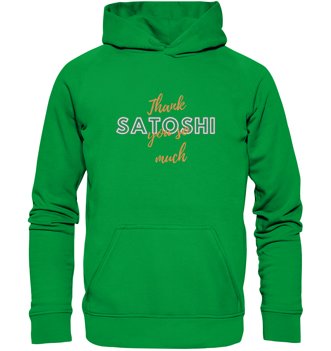 THANK YOU SO MUCH SATOSHI (Version Chaos) - LADIES COLLECTION 21% automat. Rabatt bis zum Halving 2024   - Basic Unisex Hoodie