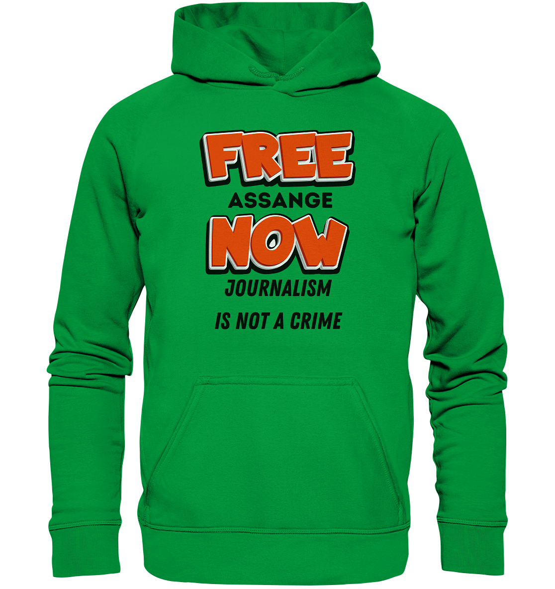 FREE ASSANGE NOW - JOURNALISM IS NOT A CRIME - Basic Unisex Hoodie