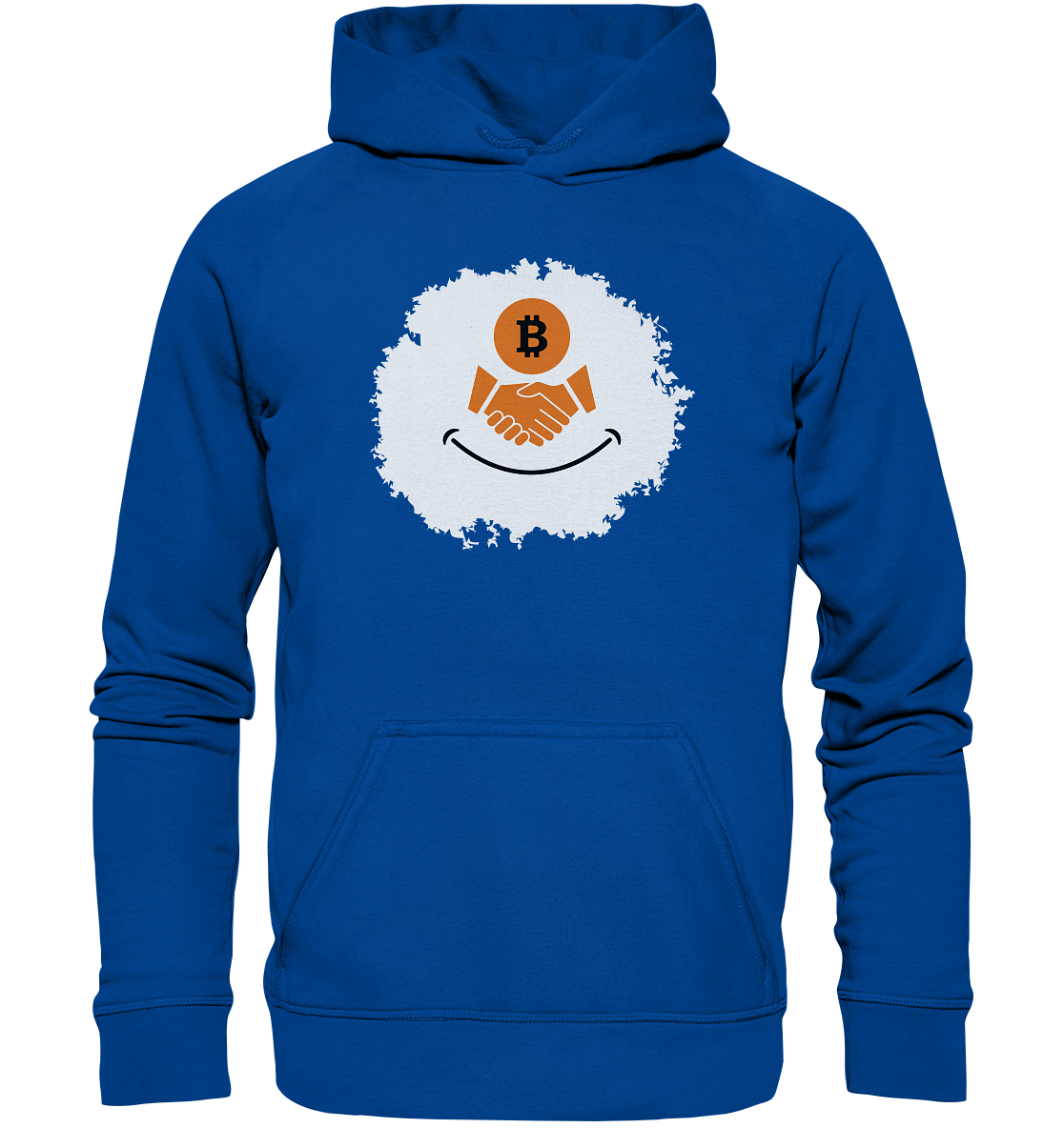 Smiley Bitcoin handshake - (Ladies Collection 21% Rabatt bis zum Halving 2024) - Basic Unisex Hoodie