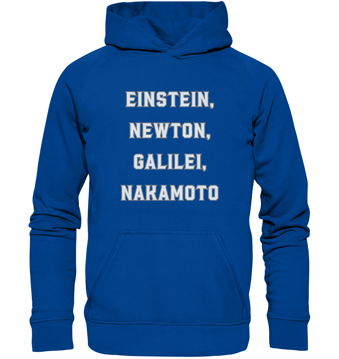 EINSTEIN, NEWTON, GALILEI, NAKAMOTO - Basic Unisex Hoodie