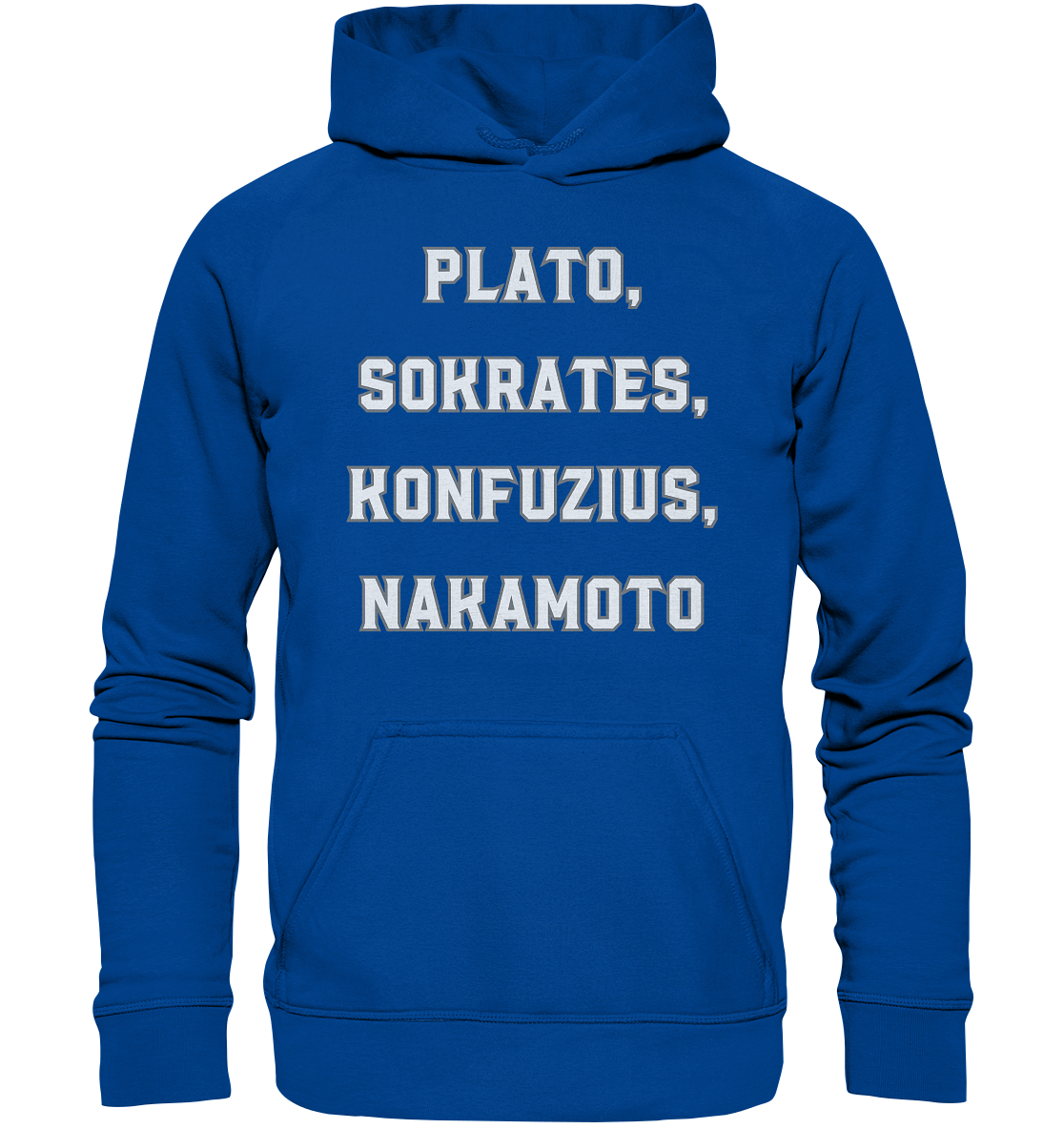 PLATO, SOKRATES, KONFUZIUS, NAKAMOTO - Ladies Collection - Basic Unisex Hoodie