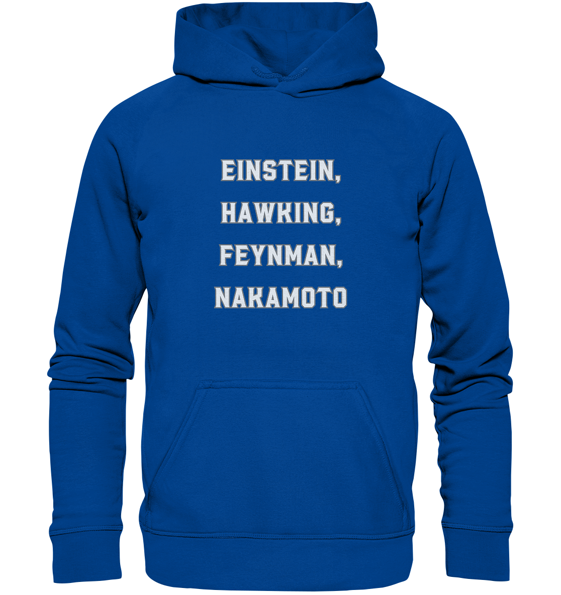 EINSTEIN, HAWKING, FEYNMAN, NAKAMOTO - Basic Unisex Hoodie