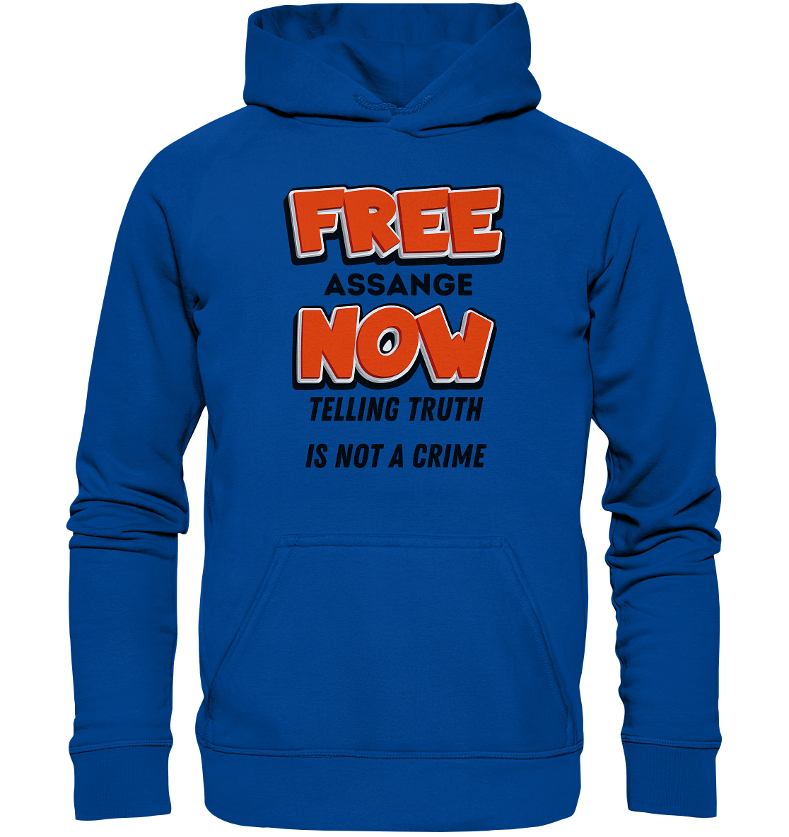 FREE ASSANGE NOW - TELLING TRUTH IS NOT A CRIME (Ladies Collection 21% Rabatt bis zum Halving 2024) - Basic Unisex Hoodie