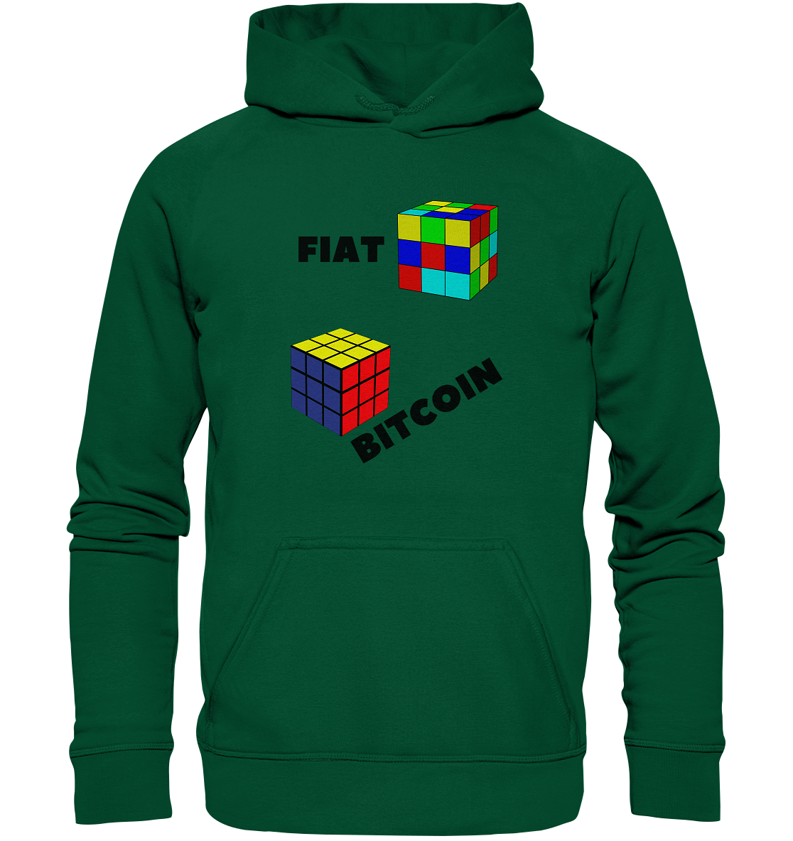 FIAT Cube Bitcoin Cube (Ladies Collection 21% Rabatt bis zum Halving 2024)   - Basic Unisex Hoodie