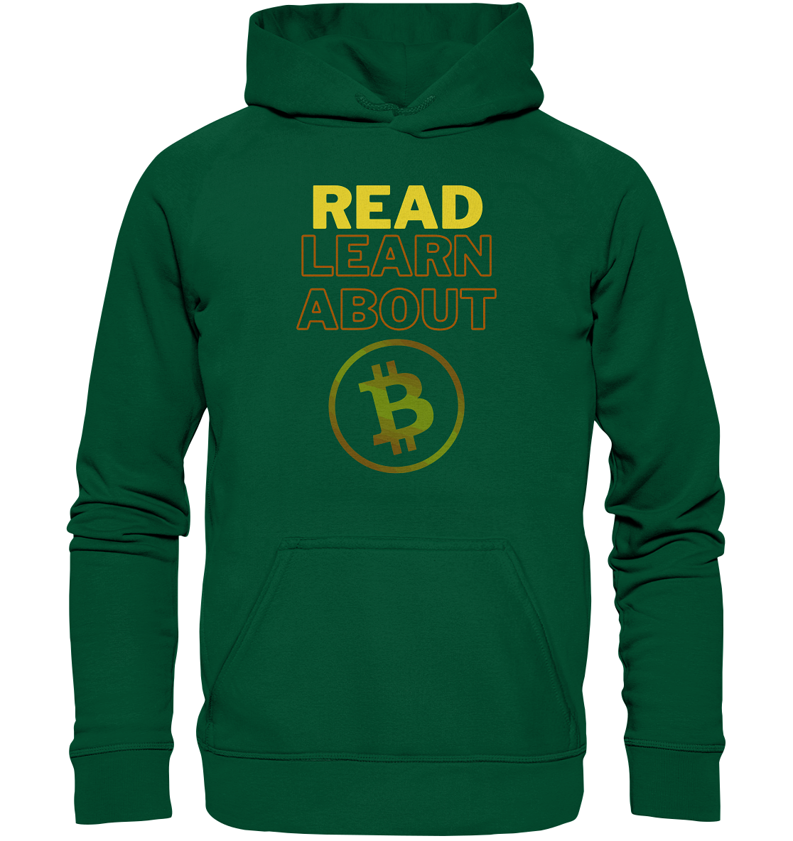 READ - LEARN ABOUT BITCOIN - Ladies Collection - Basic Unisex Hoodie