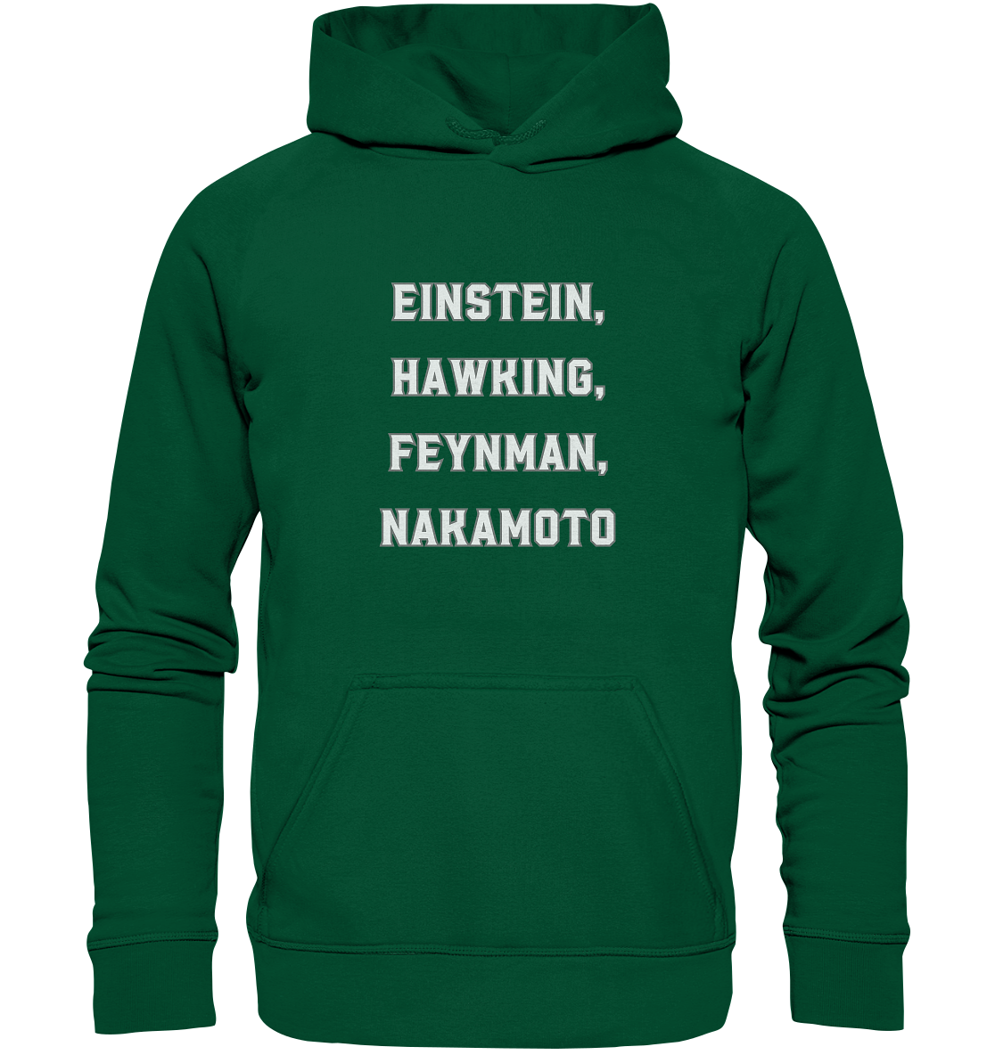 EINSTEIN, HAWKING, FEYNMAN, NAKAMOTO - Basic Unisex Hoodie