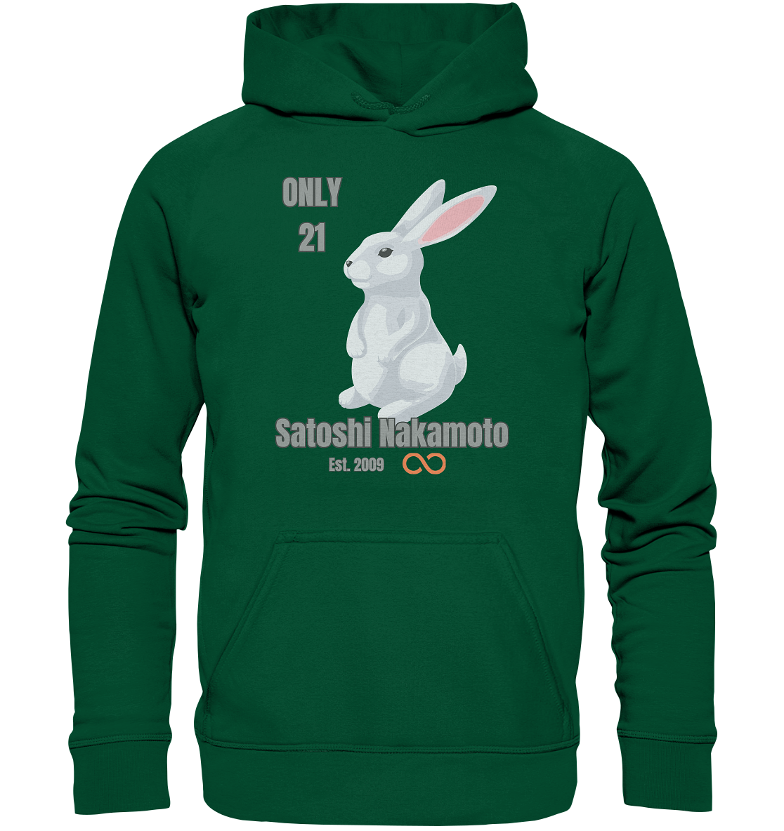 SATOSHI NAKAMOTO Est. 2009 (unendlich) - ONLY 21  - Basic Unisex Hoodie