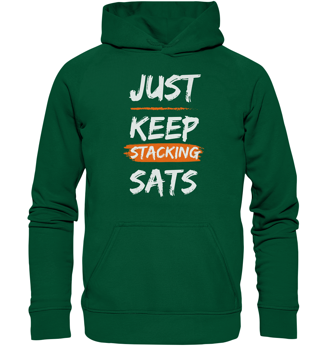 JUST KEEP STACKING SATS - LADIES COLLECTION 21% automat. Rabatt bis zum Halving 2024   - Basic Unisex Hoodie