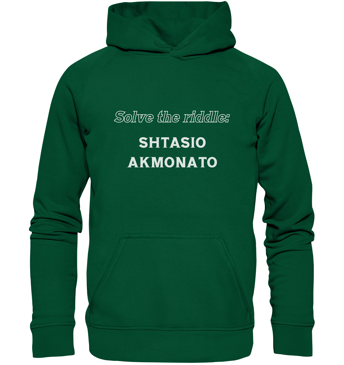 SOLVE THE RIDDLE - SHTASIO AKMONATO - Basic Unisex Hoodie