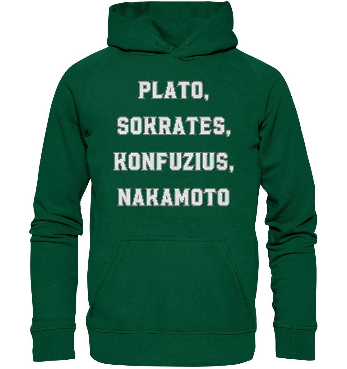 PLATO, SOKRATES, KONFUZIUS, NAKAMOTO - Ladies Collection - Basic Unisex Hoodie