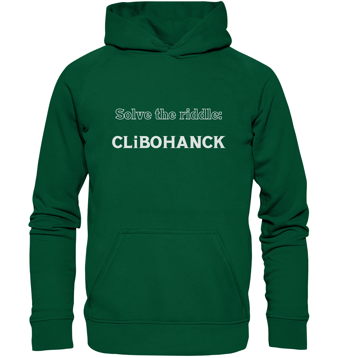 SOLVE THE RIDDLE - CLiBOHANCK - Basic Unisex Hoodie