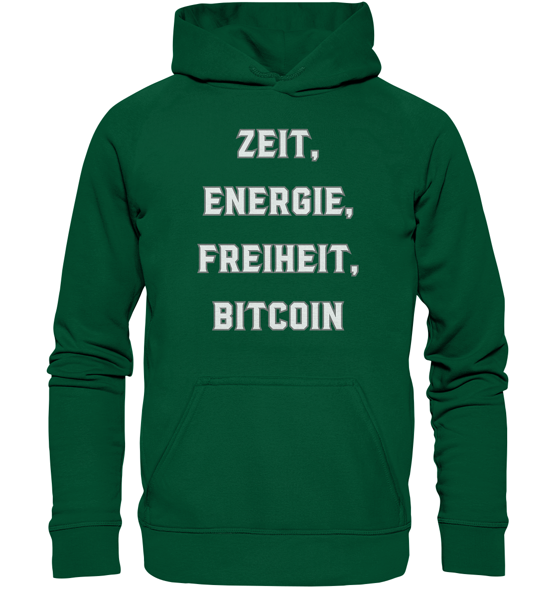 ZEIT, ENERGIE, FREIHEIT, BITCOIN - Basic Unisex Hoodie