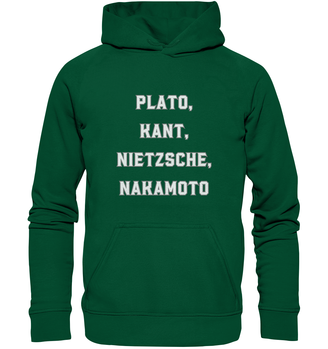 PLATO, KANT, NIETZSCHE, NAKANOTO - Basic Unisex Hoodie