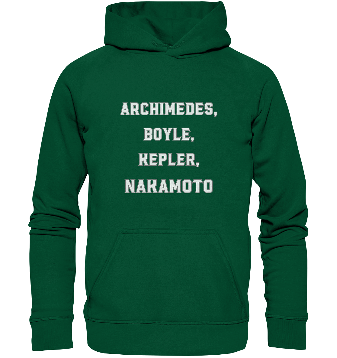 ARCHIMEDES, BOYLE, KEPLER, NAKAMOTO - Basic Unisex Hoodie