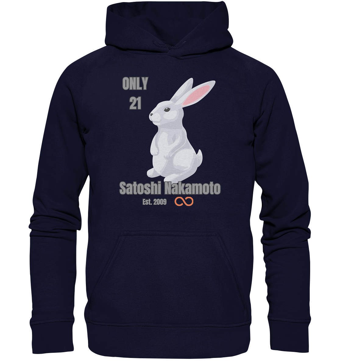 SATOSHI NAKAMOTO Est. 2009 (unendlich) - ONLY 21  - Basic Unisex Hoodie