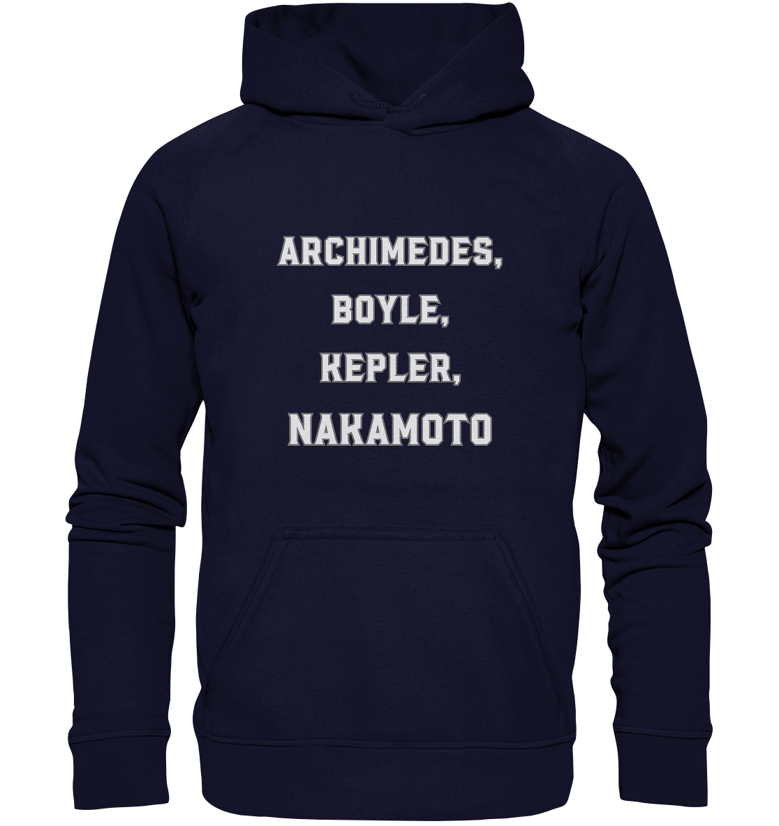 ARCHIMEDES, BOYLE, KEPLER, NAKAMOTO - Basic Unisex Hoodie