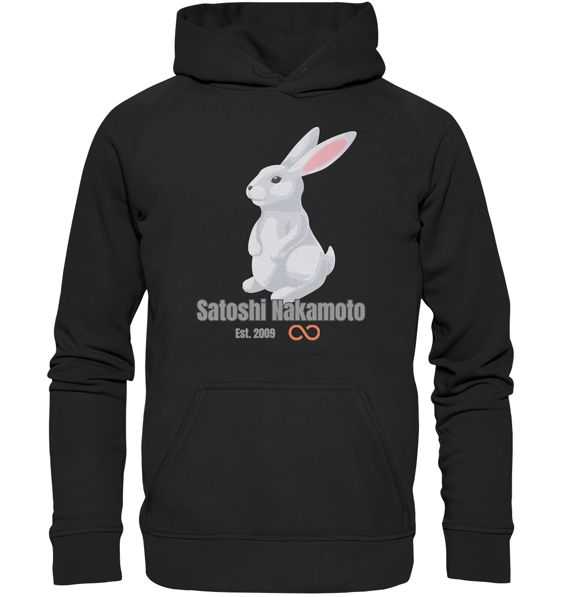 SATOSHI NAKAMOTO Est. 2009 (unendlich) - LADIES COLLECTION 21% automat. Rabatt bis zum Halving 2024  - Basic Unisex Hoodie