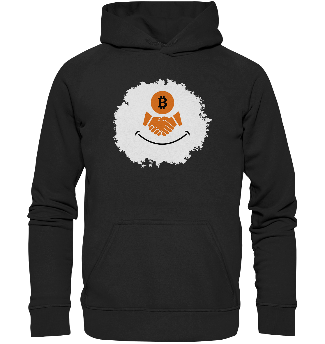 Smiley Bitcoin handshake - (Ladies Collection 21% Rabatt bis zum Halving 2024) - Basic Unisex Hoodie