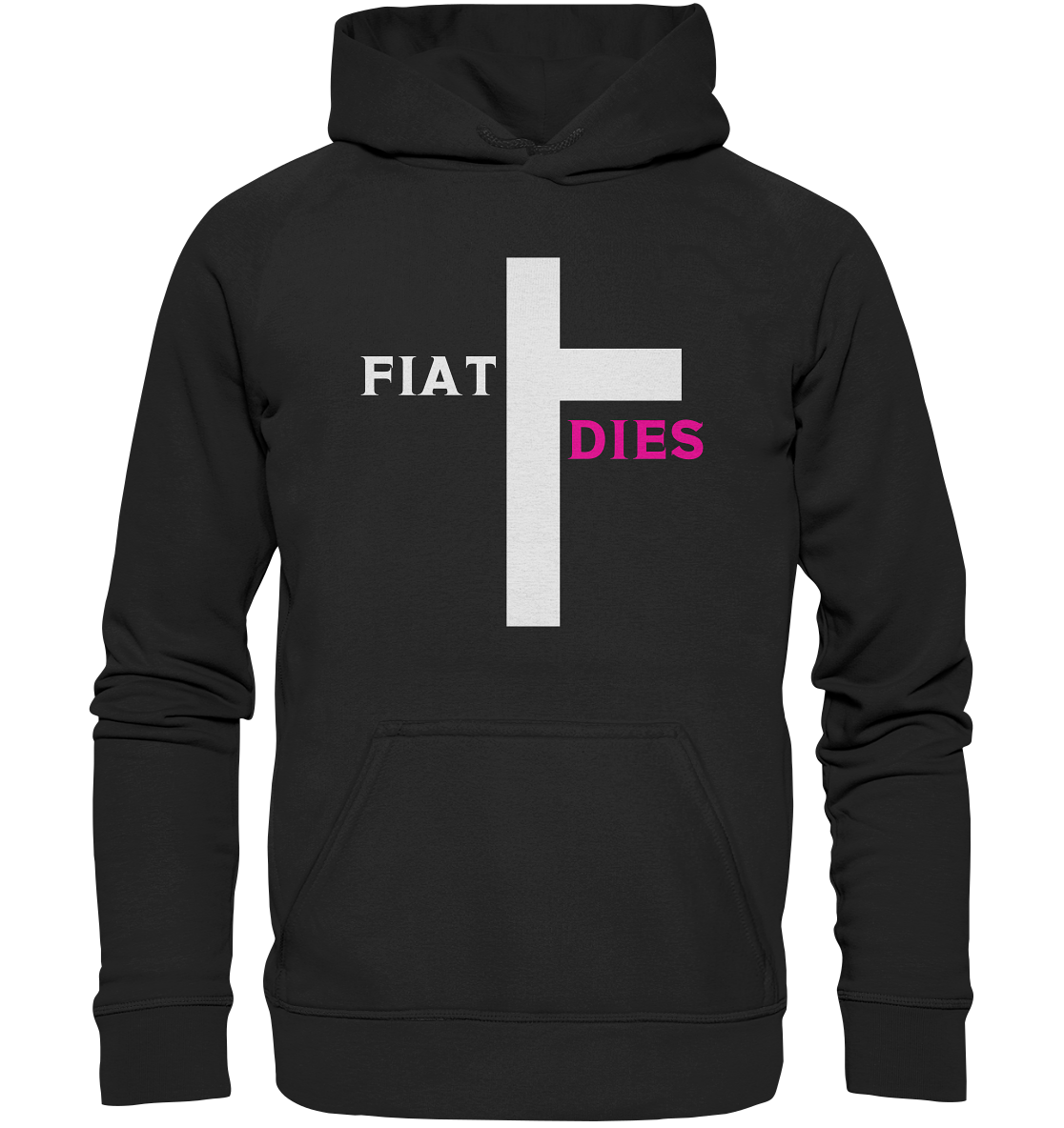 FIAT DIES (weiss / pink) - Ladies Collection  - Basic Unisex Hoodie