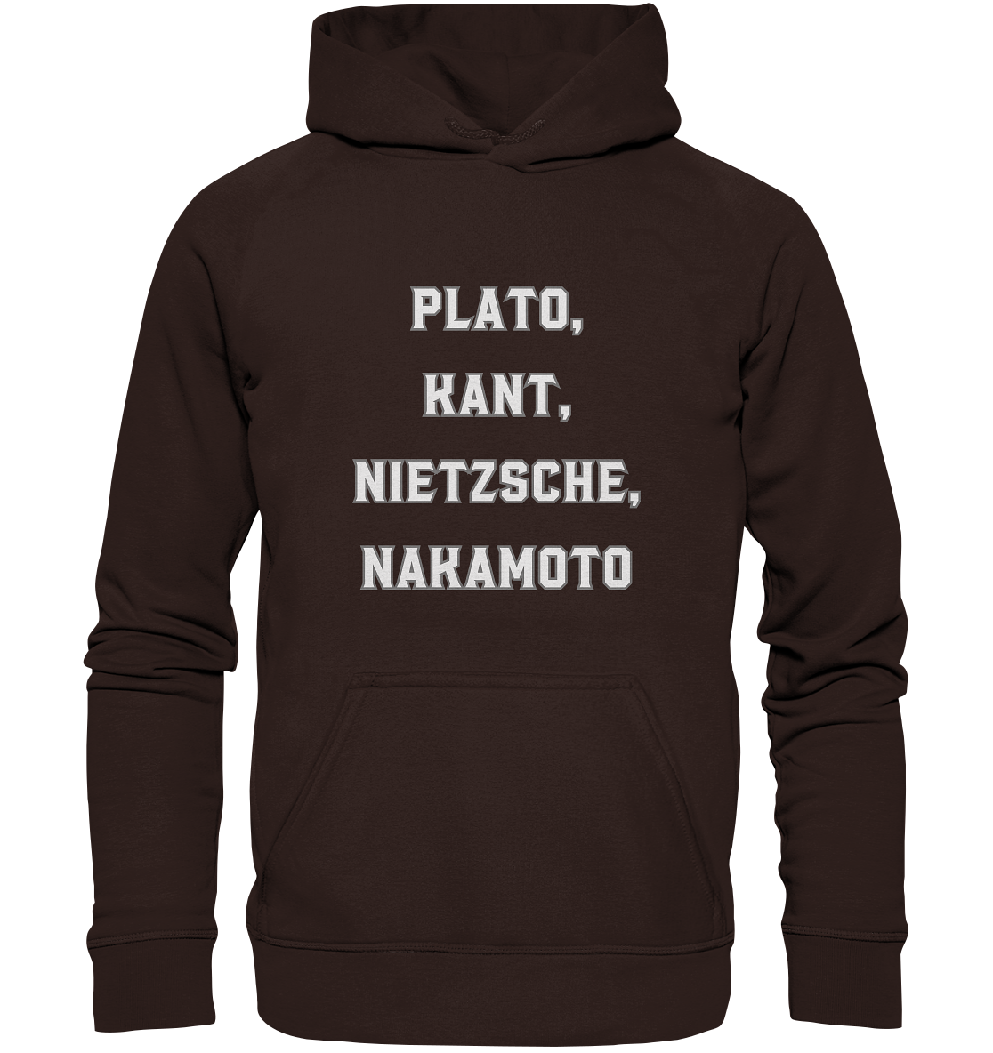 PLATO, KANT, NIETZSCHE, NAKANOTO - Basic Unisex Hoodie