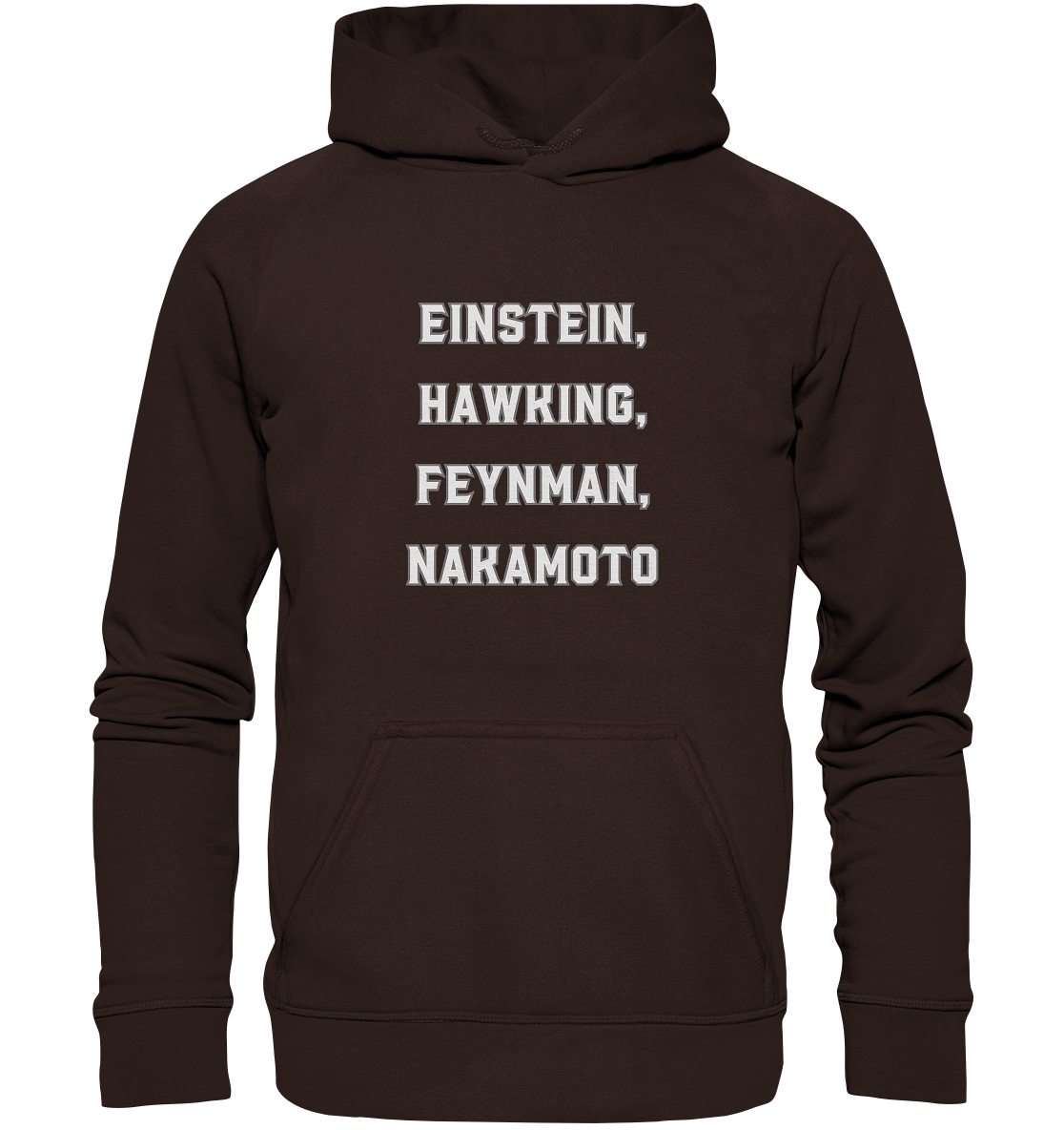 EINSTEIN, HAWKING, FEYNMAN, NAKAMOTO - Basic Unisex Hoodie