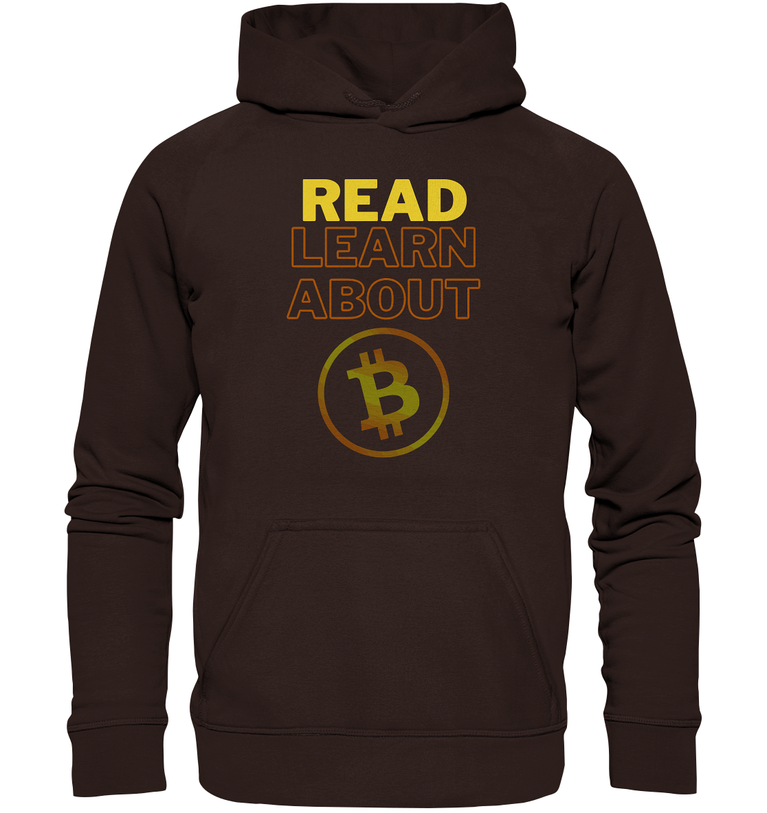 READ - LEARN ABOUT BITCOIN - Ladies Collection - Basic Unisex Hoodie