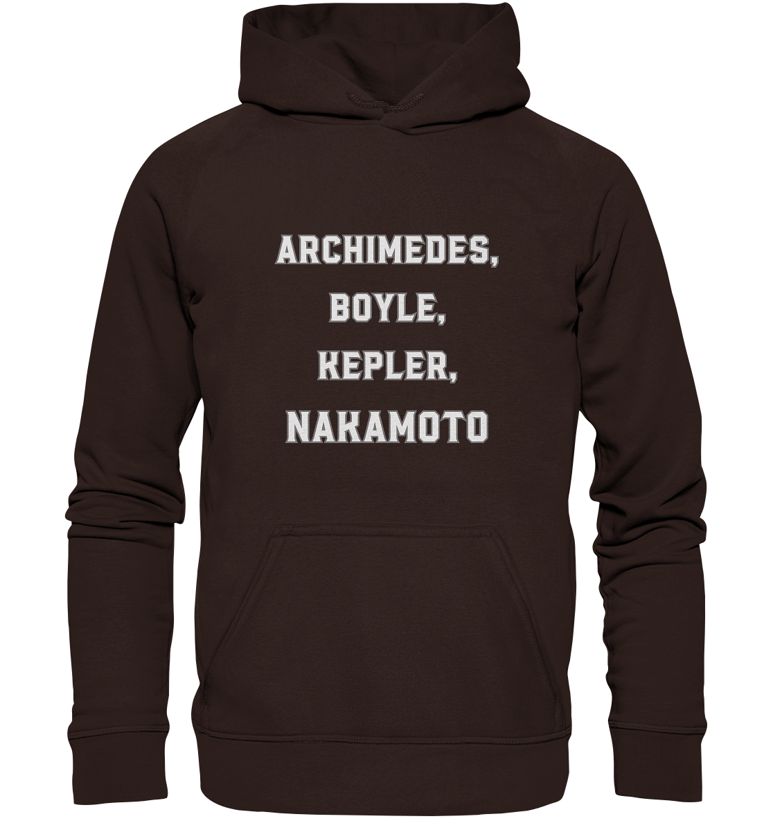 ARCHIMEDES, BOYLE, KEPLER, NAKAMOTO - Basic Unisex Hoodie