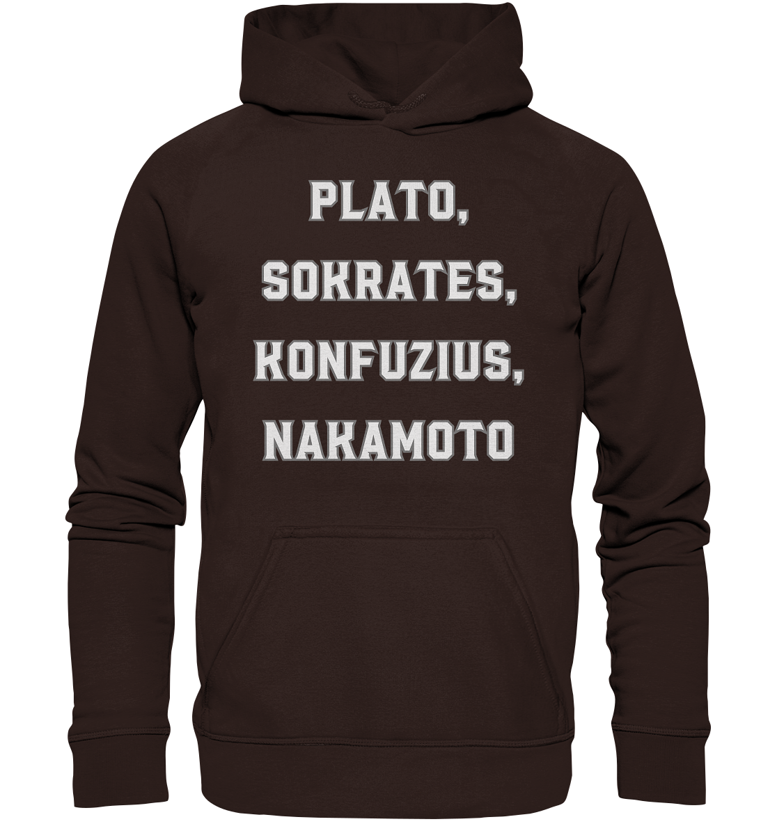 PLATO, SOKRATES, KONFUZIUS, NAKAMOTO - Ladies Collection - Basic Unisex Hoodie