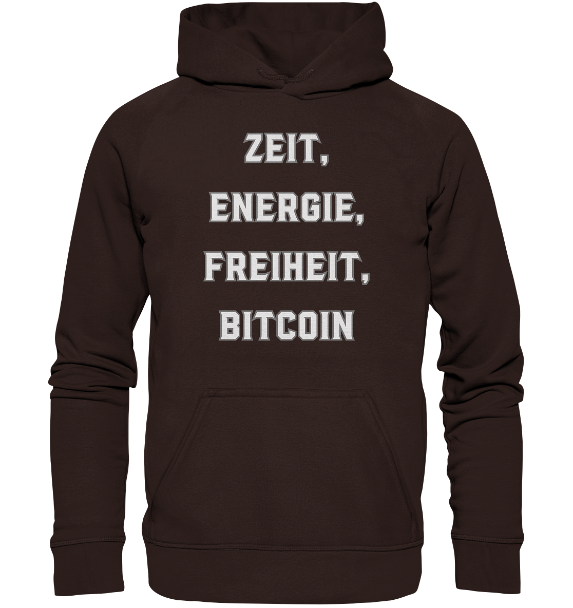 ZEIT, ENERGIE, FREIHEIT, BITCOIN - Basic Unisex Hoodie