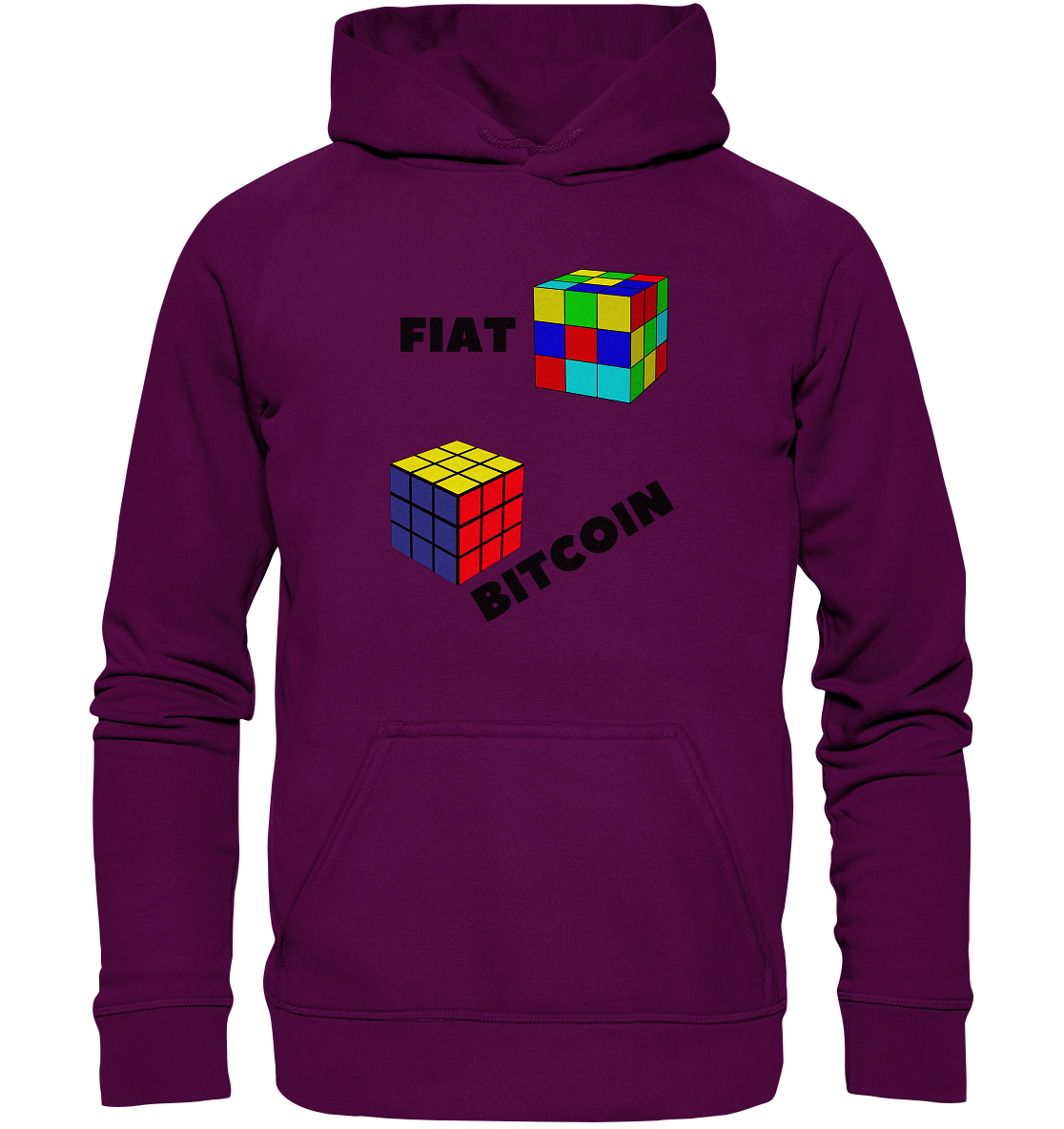 FIAT Cube Bitcoin Cube (Ladies Collection 21% Rabatt bis zum Halving 2024)   - Basic Unisex Hoodie