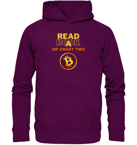 READ A BOOK or CRAZY TWO - (Schrift "crazy" in orange) - Basic Unisex Hoodie