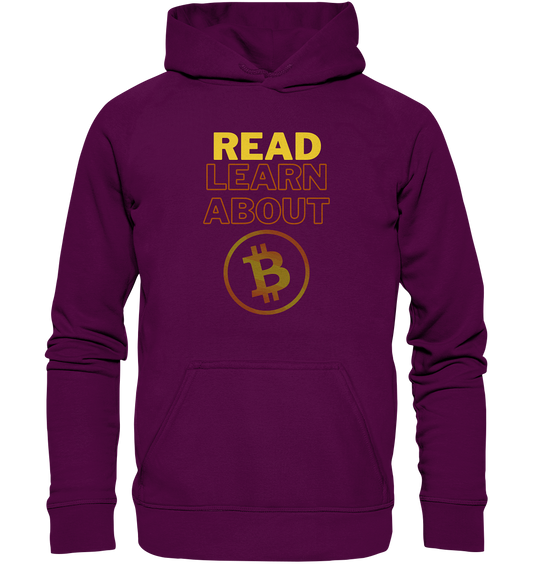 READ - LEARN ABOUT - BTC-Symbol - Basic Unisex Hoodie