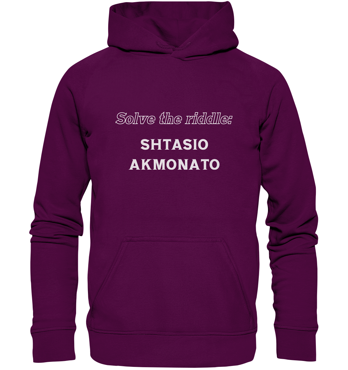 SOLVE THE RIDDLE - SHTASIO AKMONATO - Basic Unisex Hoodie