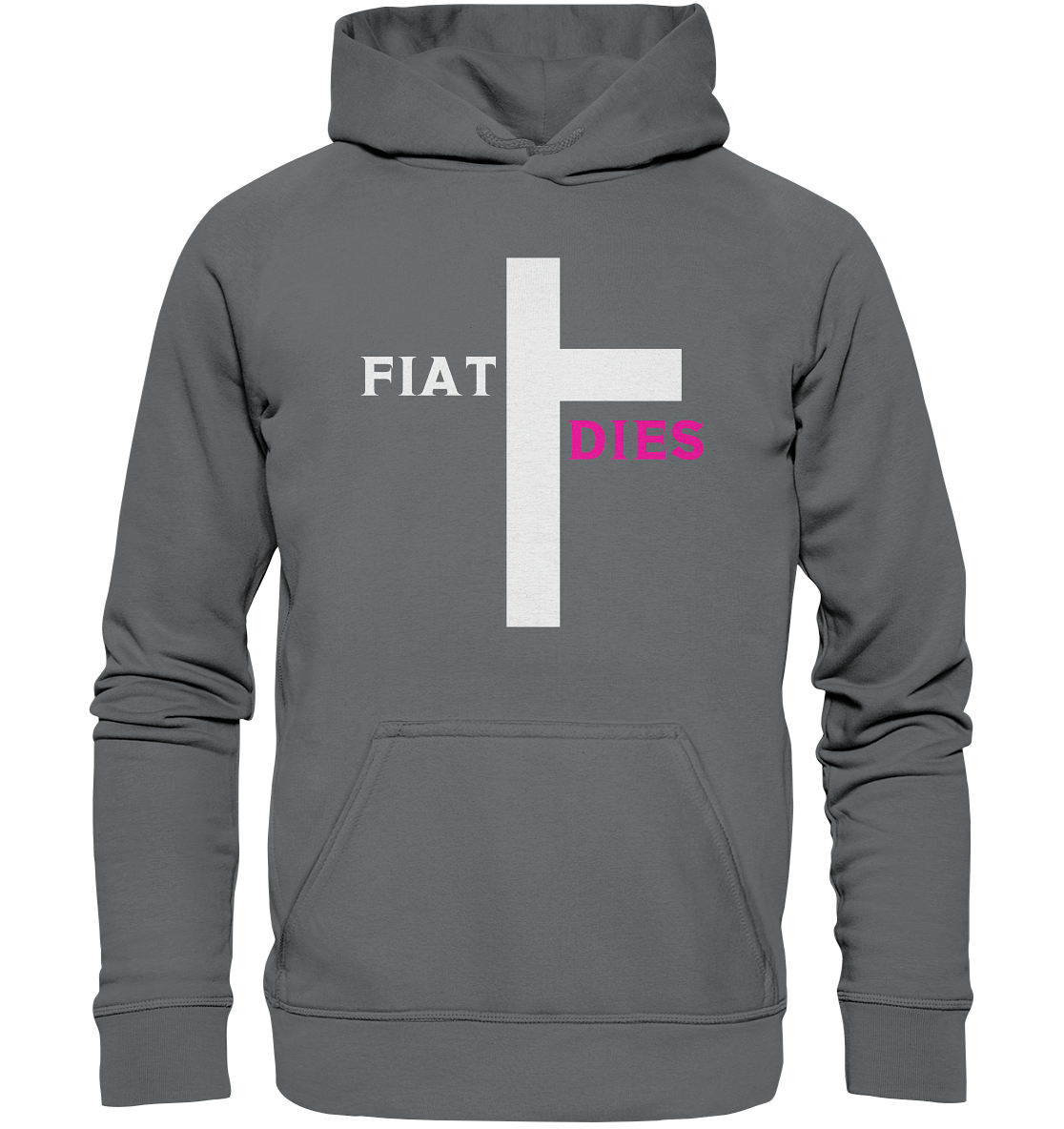 FIAT DIES (weiss / pink) - Ladies Collection  - Basic Unisex Hoodie