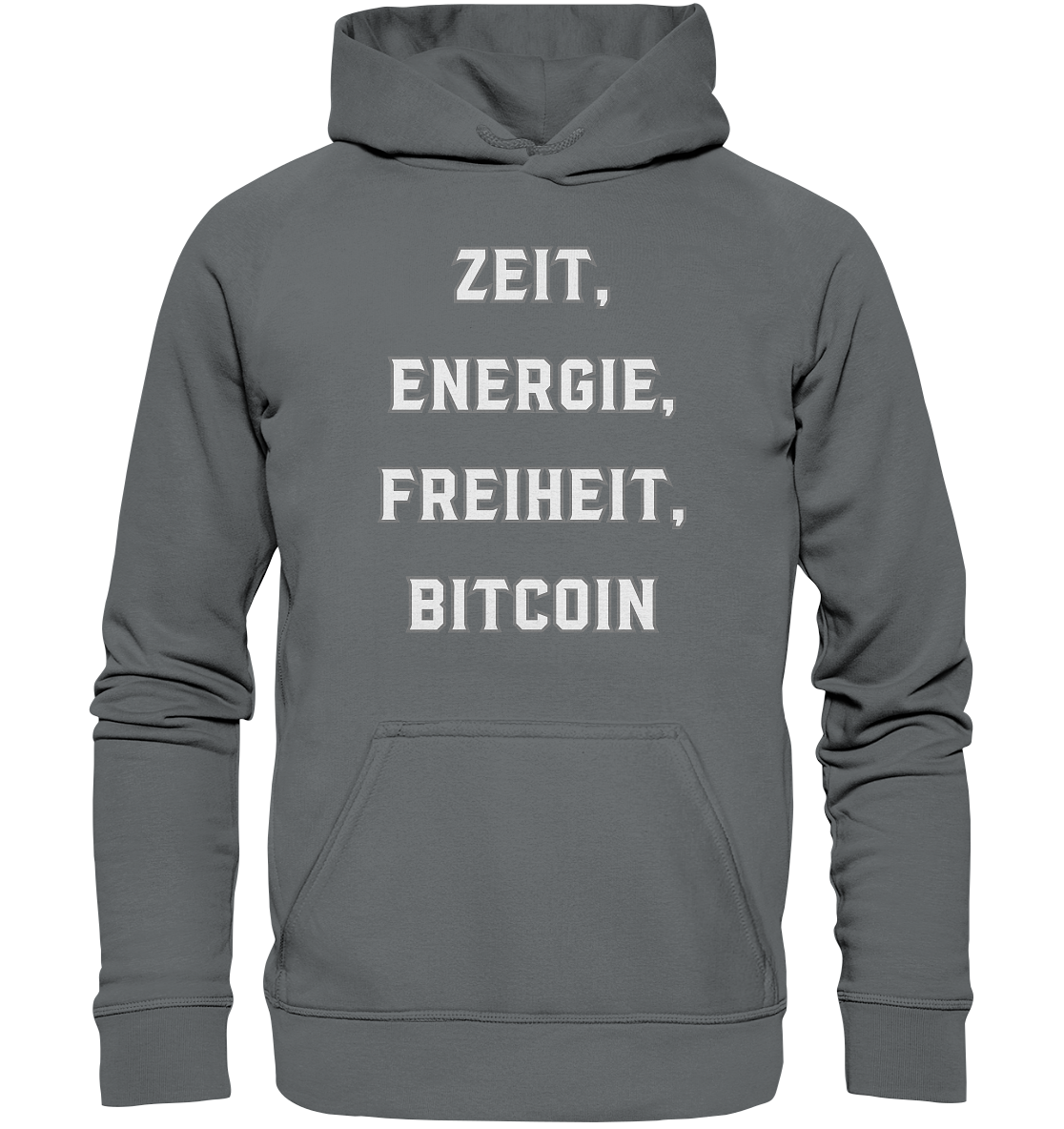 ZEIT, ENERGIE, FREIHEIT, BITCOIN - Basic Unisex Hoodie