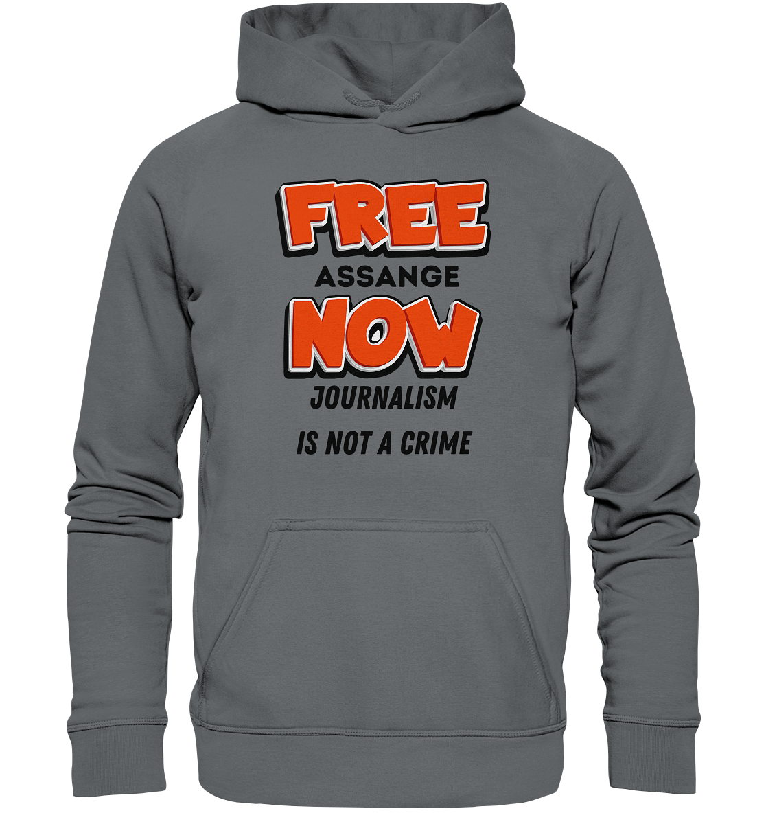 FREE ASSANGE NOW - JOURNALISM IS NOT A CRIME (Ladies Collection 21% Rabatt bis zum Halving 2024)  - Basic Unisex Hoodie