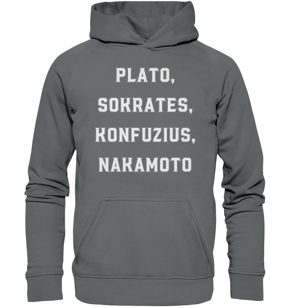 PLATO, SOKRATES, KONFUZIUS, NAKAMOTO - Ladies Collection - Basic Unisex Hoodie