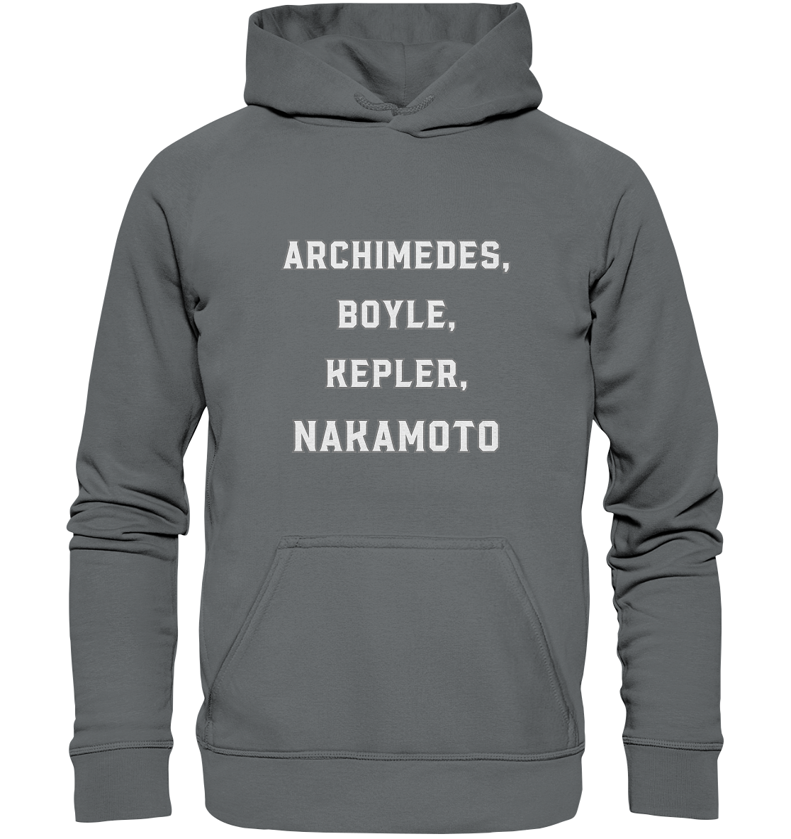 ARCHIMEDES, BOYLE, KEPLER, NAKAMOTO - Basic Unisex Hoodie