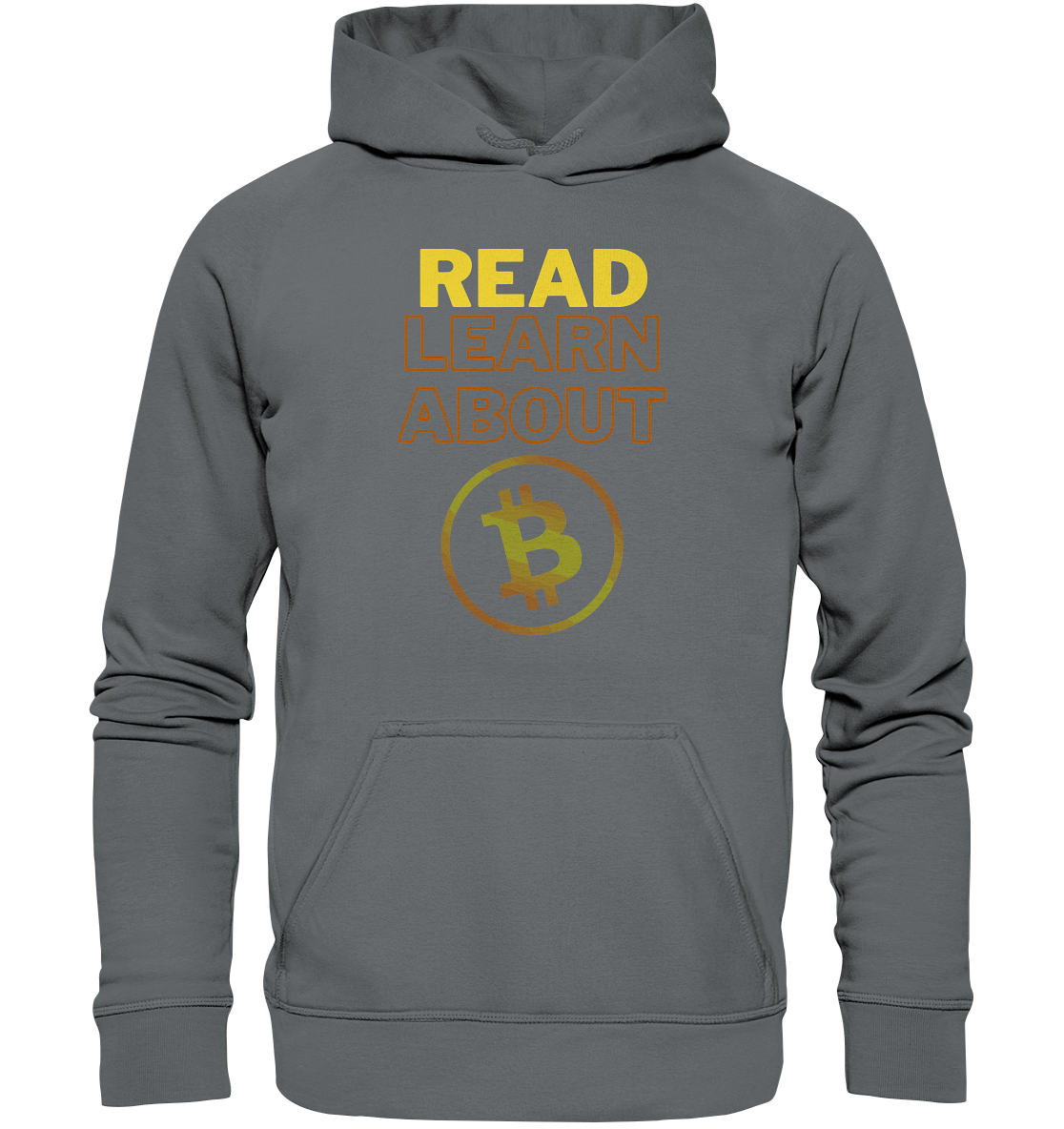 READ - LEARN ABOUT BITCOIN - Ladies Collection - Basic Unisex Hoodie