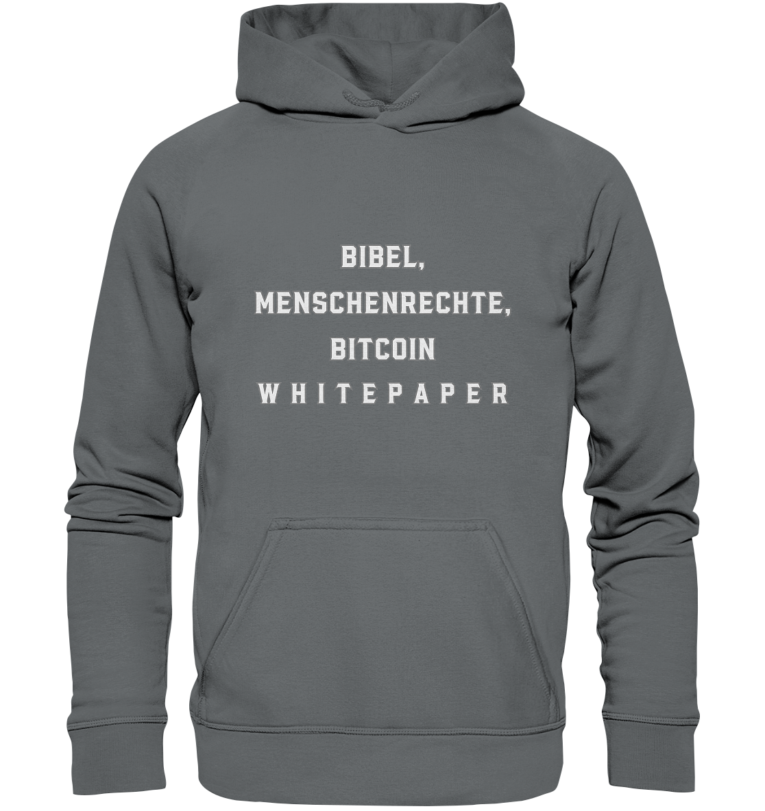 BIBEL, MENSCHENRECHTE, BITCOIN W H I T E P A P E R  - Basic Unisex Hoodie