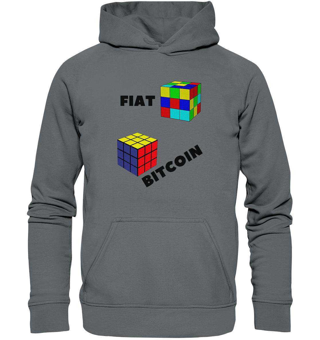 FIAT Cube Bitcoin Cube (Ladies Collection 21% Rabatt bis zum Halving 2024)   - Basic Unisex Hoodie