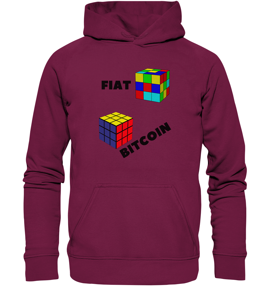 FIAT Cube Bitcoin Cube (Ladies Collection 21% Rabatt bis zum Halving 2024)   - Basic Unisex Hoodie