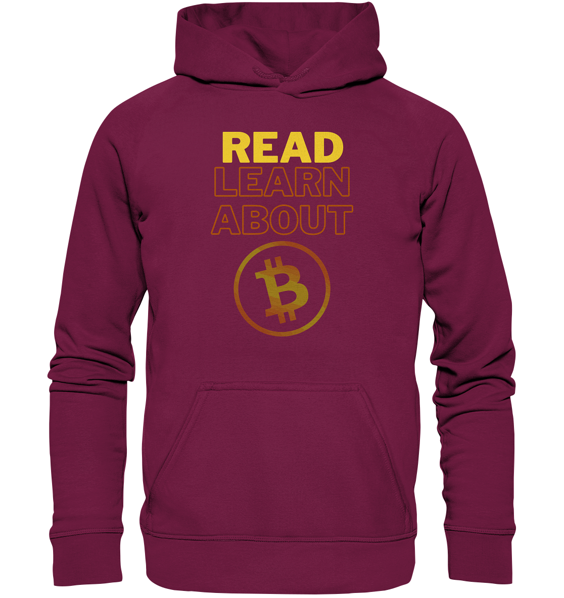 READ - LEARN ABOUT BITCOIN - Ladies Collection - Basic Unisex Hoodie