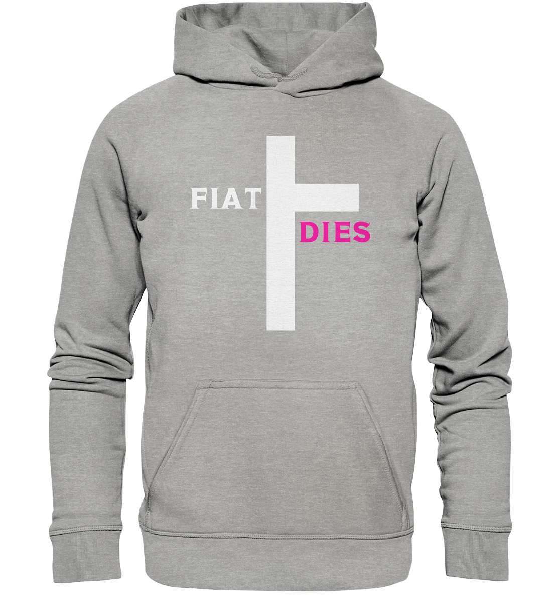 FIAT DIES (weiss / pink) - Ladies Collection  - Basic Unisex Hoodie