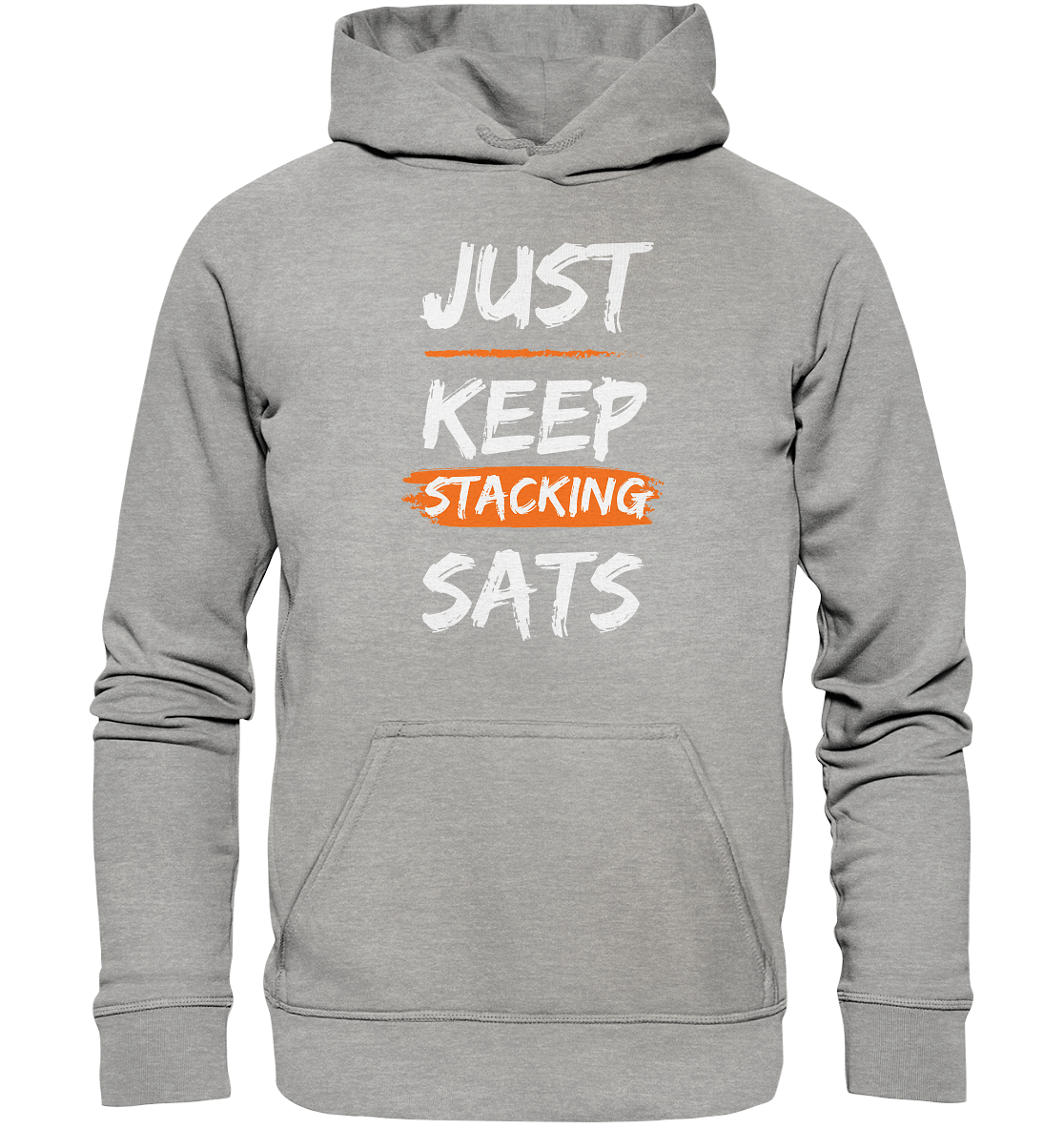 JUST KEEP STACKING SATS - LADIES COLLECTION 21% automat. Rabatt bis zum Halving 2024   - Basic Unisex Hoodie