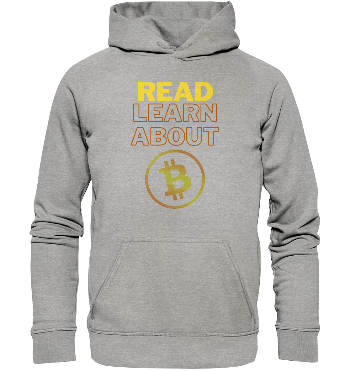 READ - LEARN ABOUT BITCOIN - Ladies Collection - Basic Unisex Hoodie