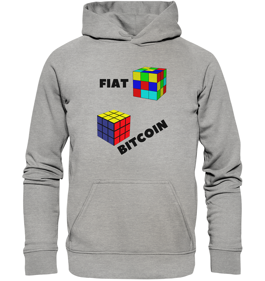 FIAT Cube Bitcoin Cube (Ladies Collection 21% Rabatt bis zum Halving 2024)   - Basic Unisex Hoodie