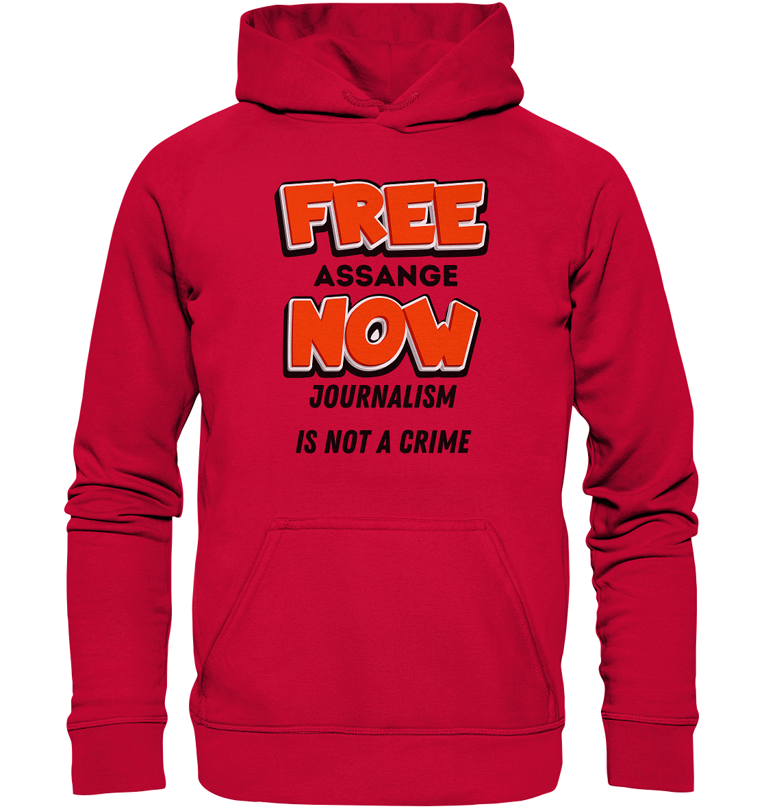 FREE ASSANGE NOW - JOURNALISM IS NOT A CRIME (Ladies Collection 21% Rabatt bis zum Halving 2024)  - Basic Unisex Hoodie