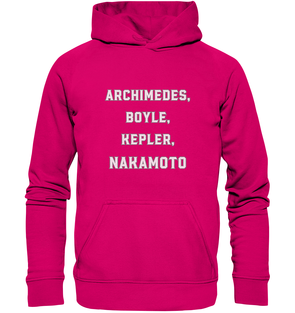 ARCHIMEDES, BOYLE, KEPLER, NAKAMOTO - Basic Unisex Hoodie